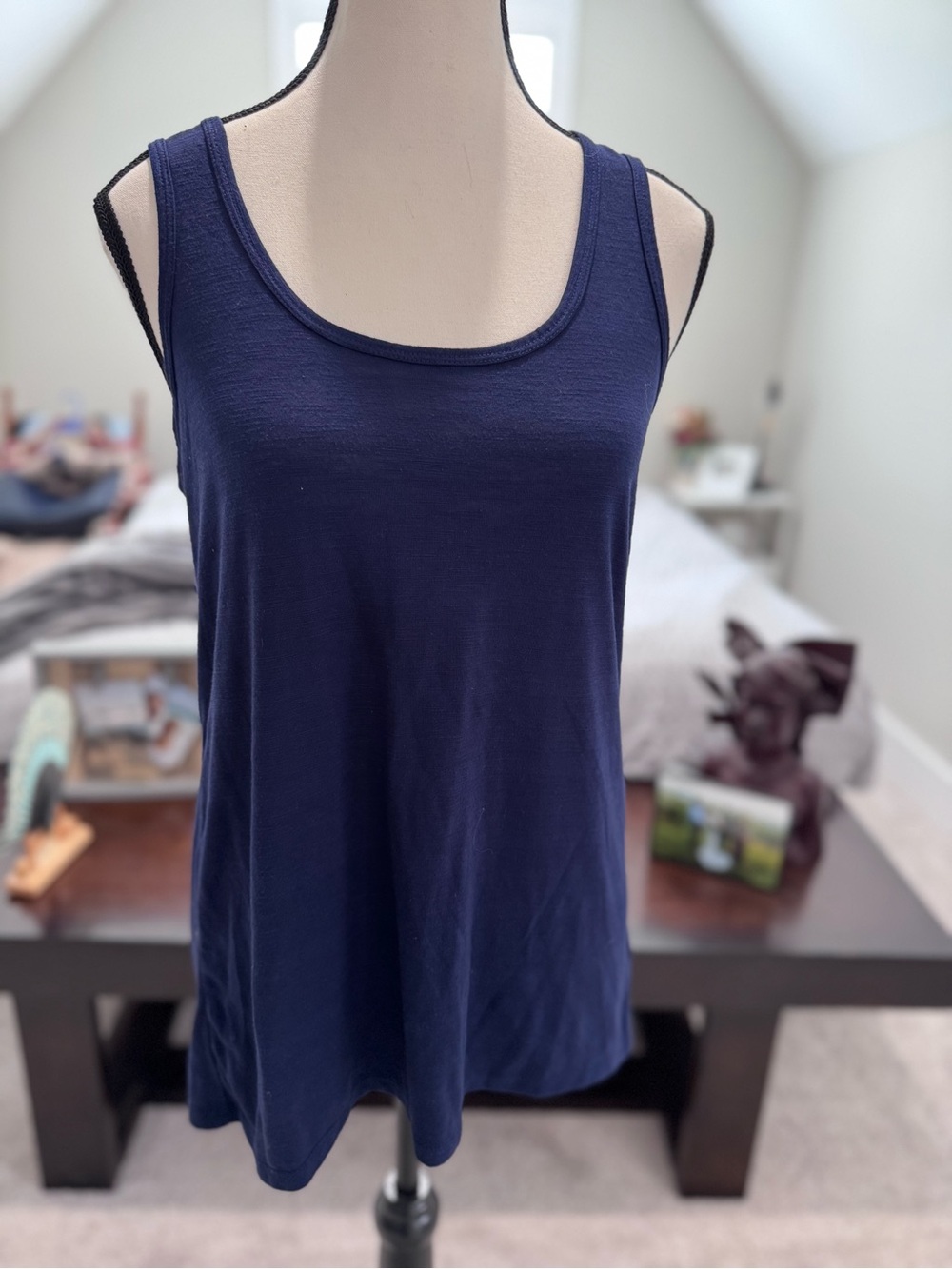 GAIAM Women's Navy Scoop Neck Tank Top